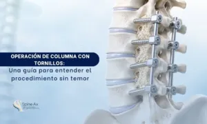 Operación de columna con tornillos una guía para entender el procedimiento sin temor - Spineax